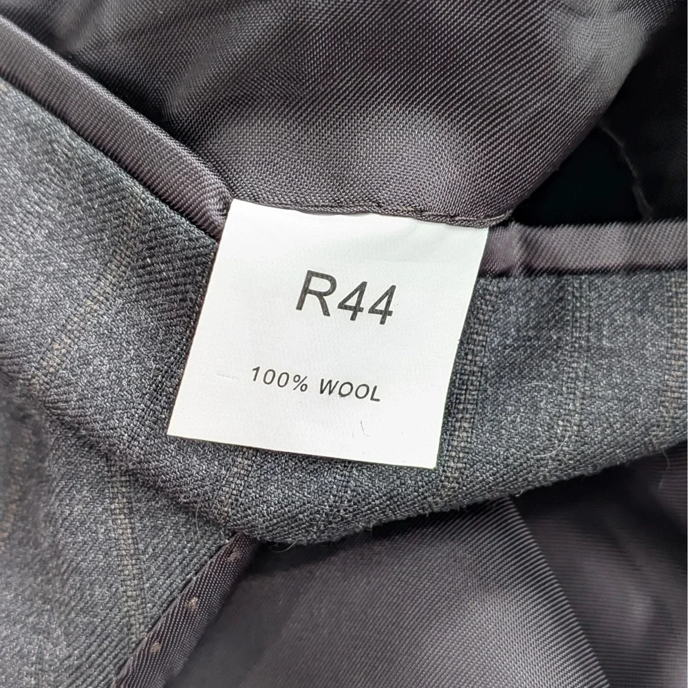 🧥 Jos A Bank Signature 100% Wool Blazer Charcoal Gray 44R Classic